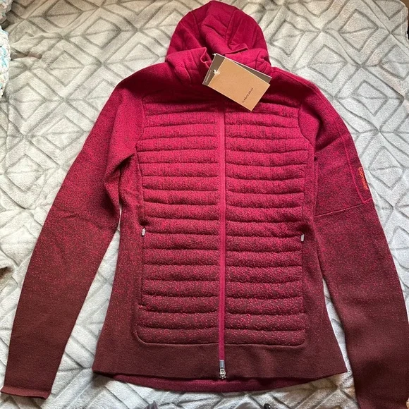 Ladies Icebreaker Zoneknit Long Sleeve Zip Hoodie - XS - brand new with tags - Picture 1 of 5